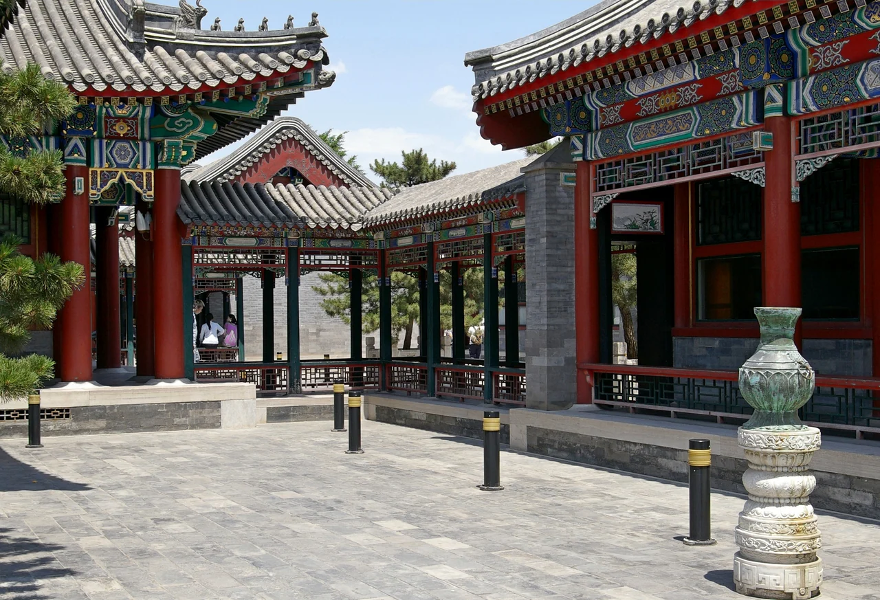 Wenchang Gallery courtyard, Summer Palace