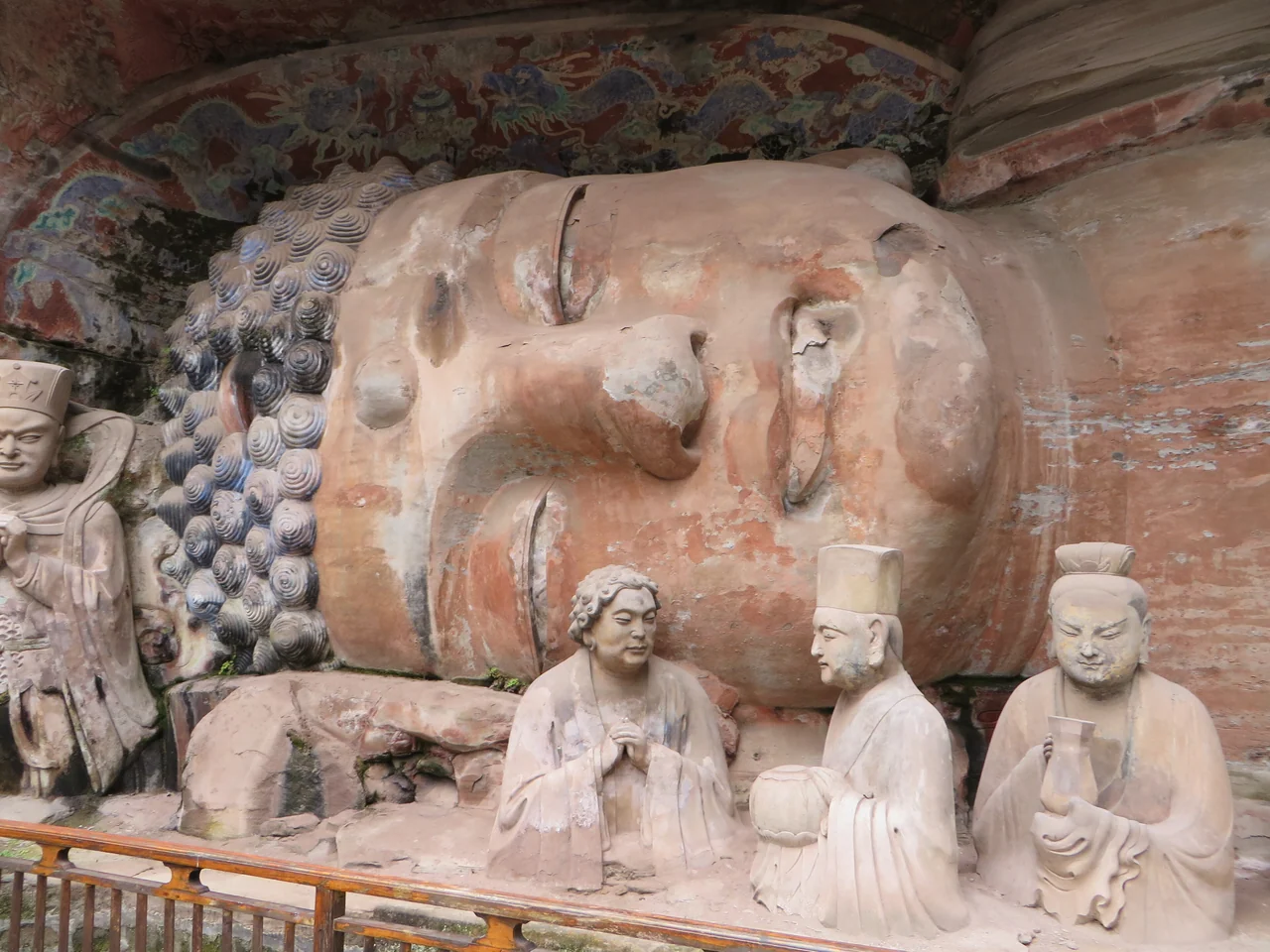 Reclining Buddha at Dazu Rock Carvings