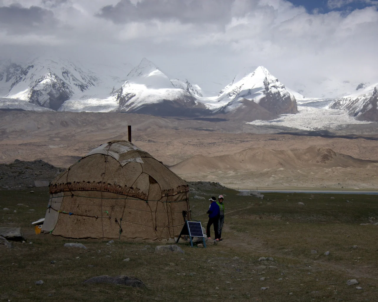 Karakul Lake and a lakeside yurt