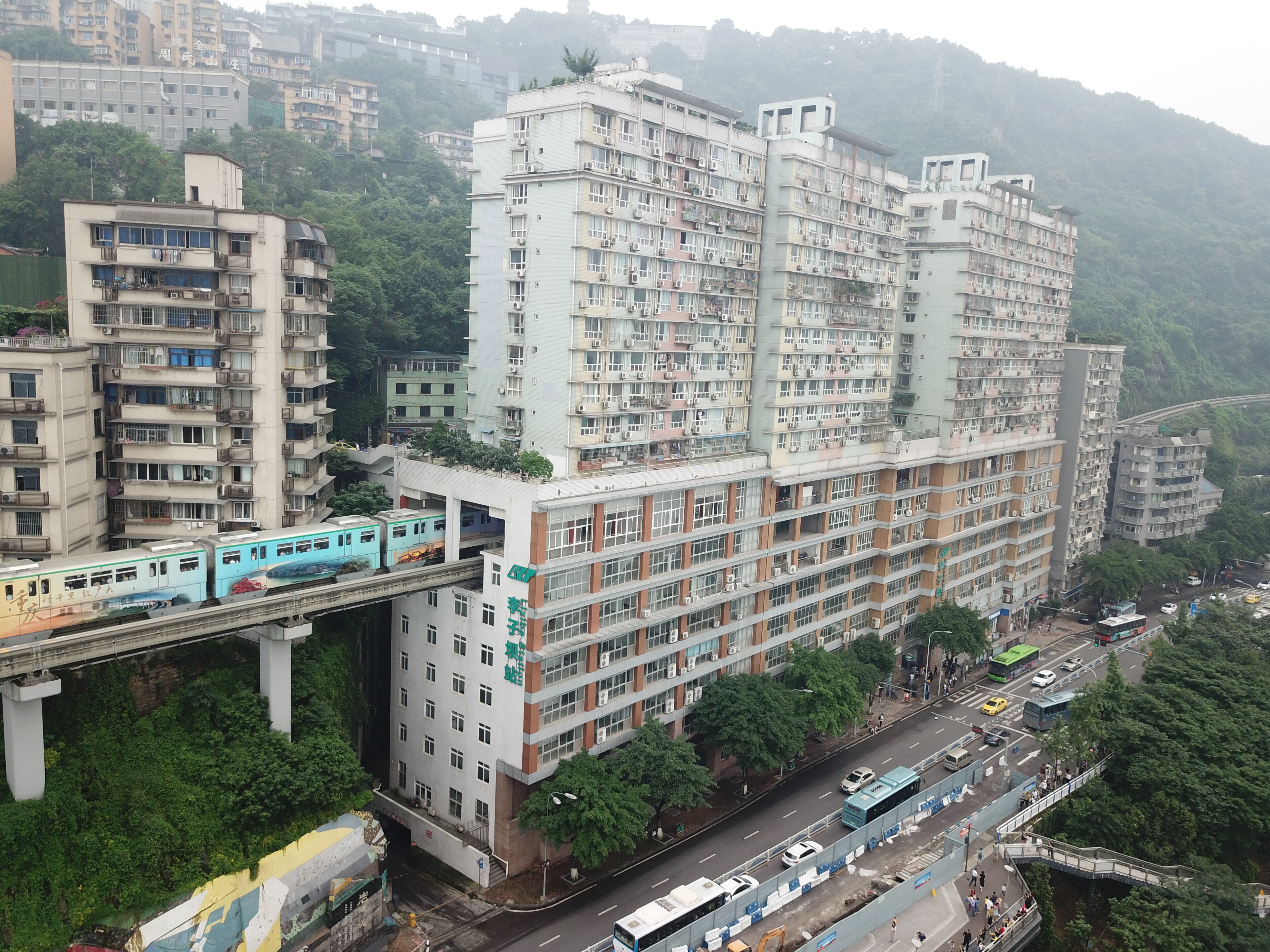 Liziba Monorail in Chongqing