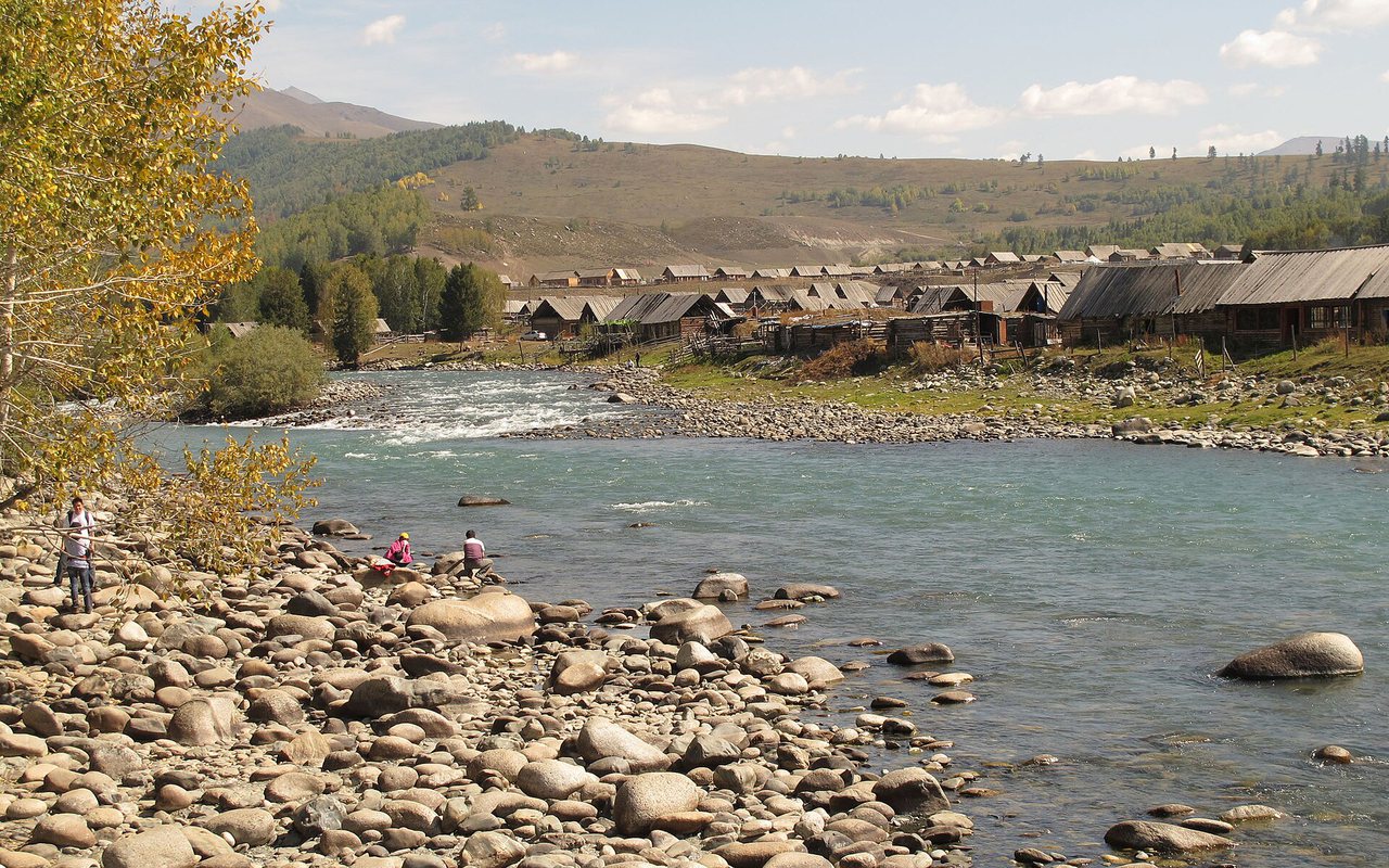 River and village at Hemu