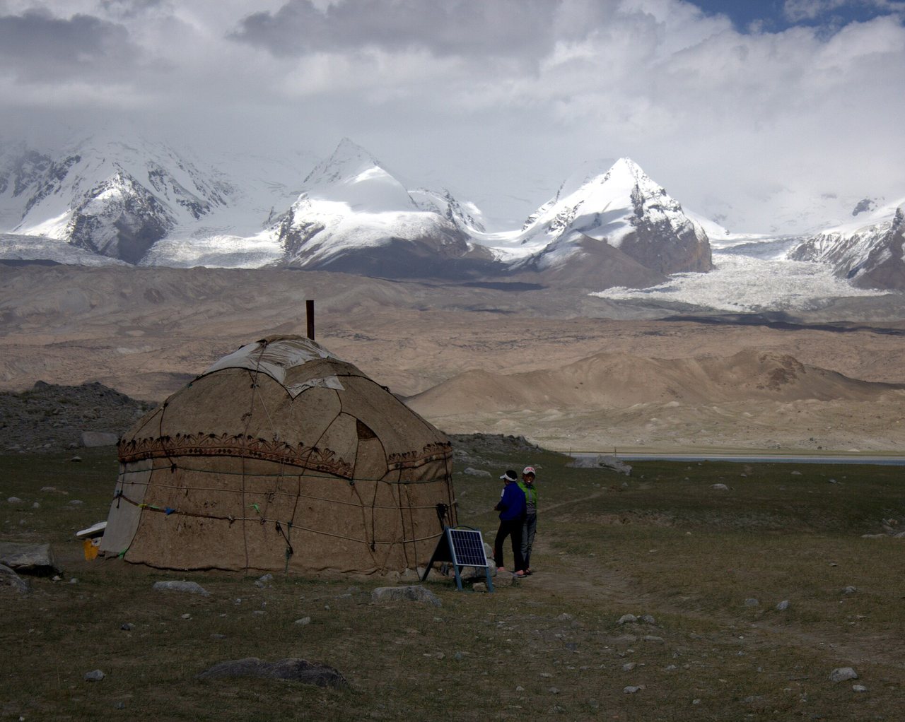 Karakul Lake and a lakeside yurt