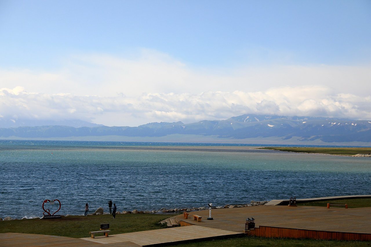 The shore of Sayram Lake